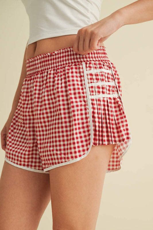 Gingham Print On Point Shorts
