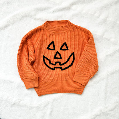 PUMPKIN hand embroidered sweater