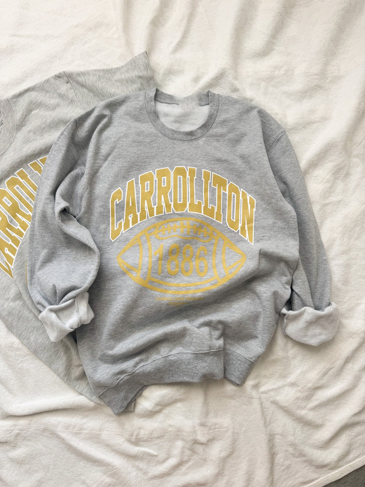 TROJANS Gray Football Sweatshirt