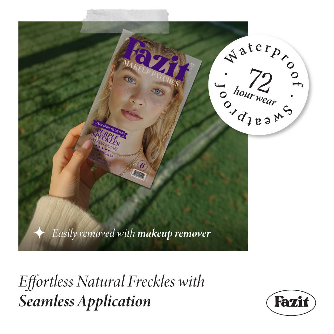 Purple Spirit Speckles Makeup Patches - Team Spirit Collection