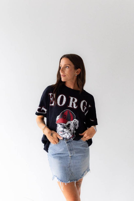 Georgia Southern Split Oversized Band Tee