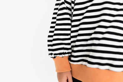 viral stripe halloween sweatshirt