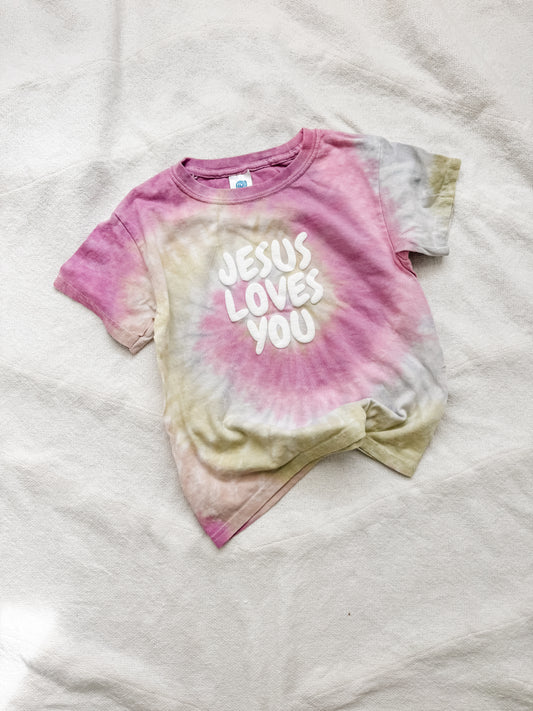 Jesus Loves You Tie Dye Tee