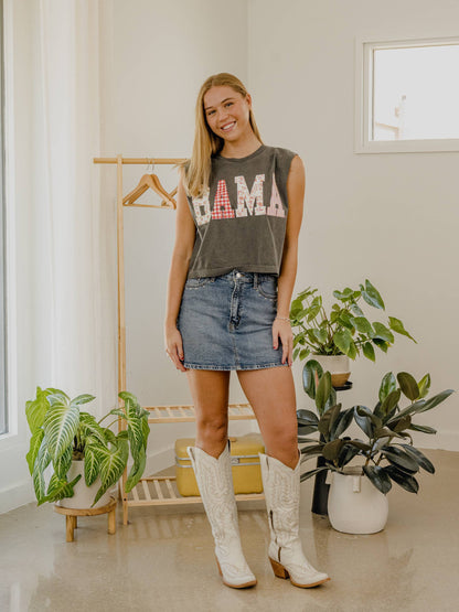 Alabama Crimson Tide Quilted Puff Ink Smoke Tank