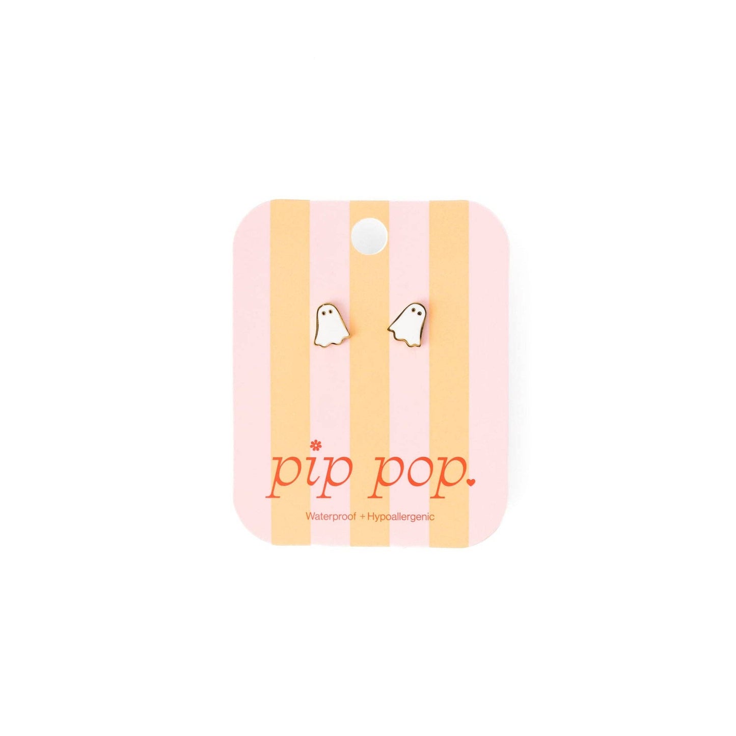 Ghost Earring - Hypoallergenic, Flat Back, Girl Gift