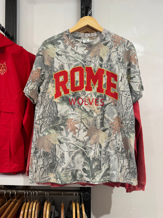 ROME WOLVES Camo Tee