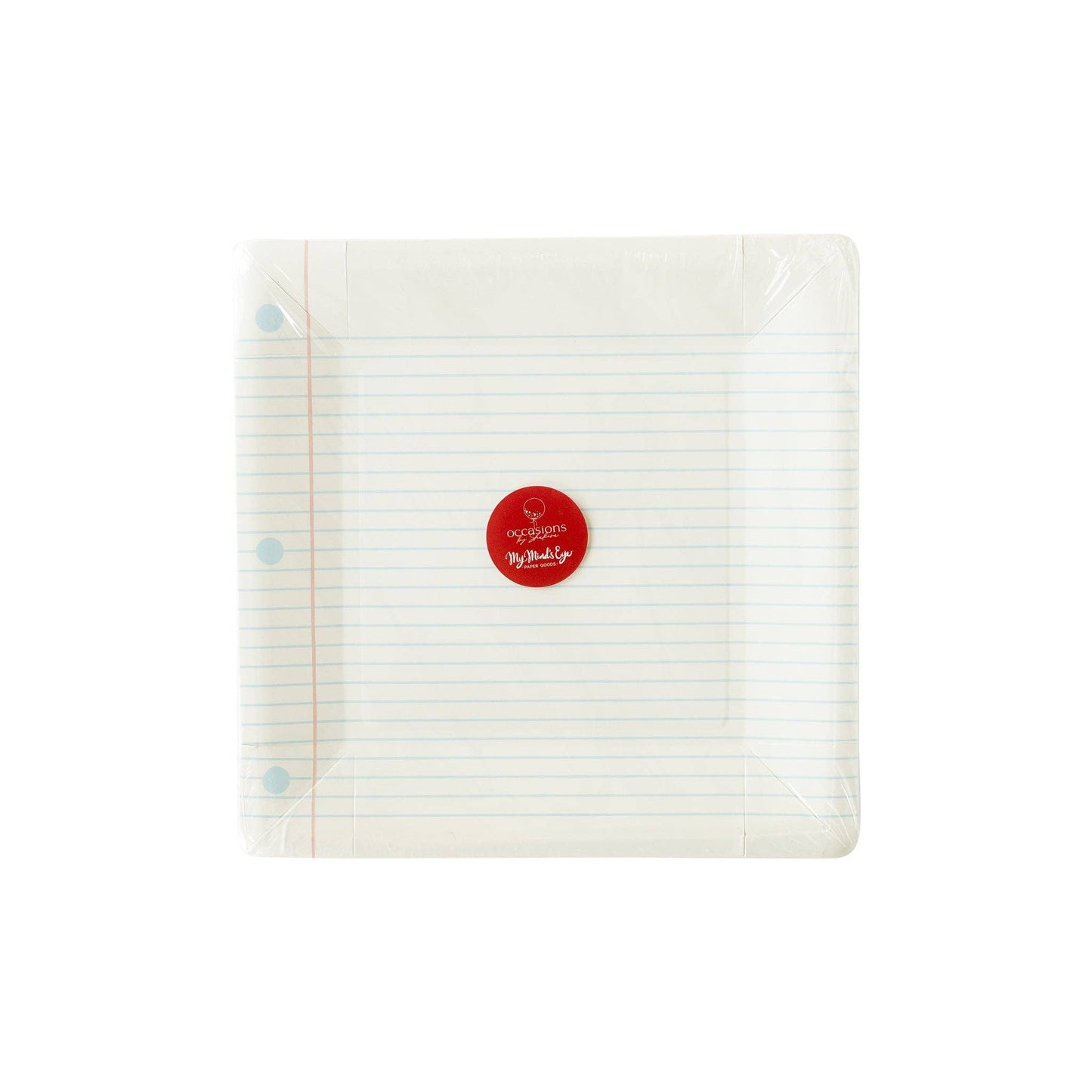 BTS940 -  Occasions By Shakira - Back To School Notebook Paper Plate