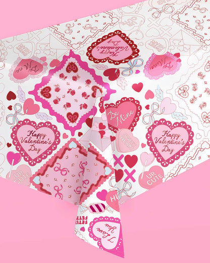 Valentine's Kids Coloring Tablecloth | Vday kids activity