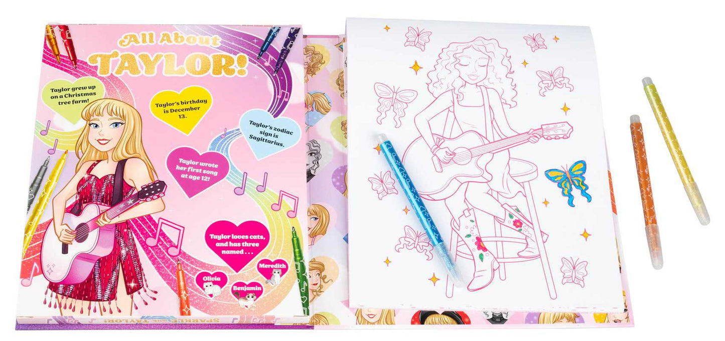 Sparkle with Taylor! A Glitter Coloring Kit by Editors of Silver Dolphin Books