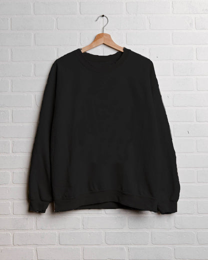 LivyLu Black Blank Thrifted Sweatshirt
