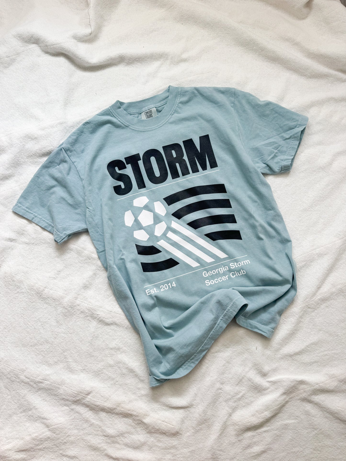 STORM CLUB tee (vintage blue)