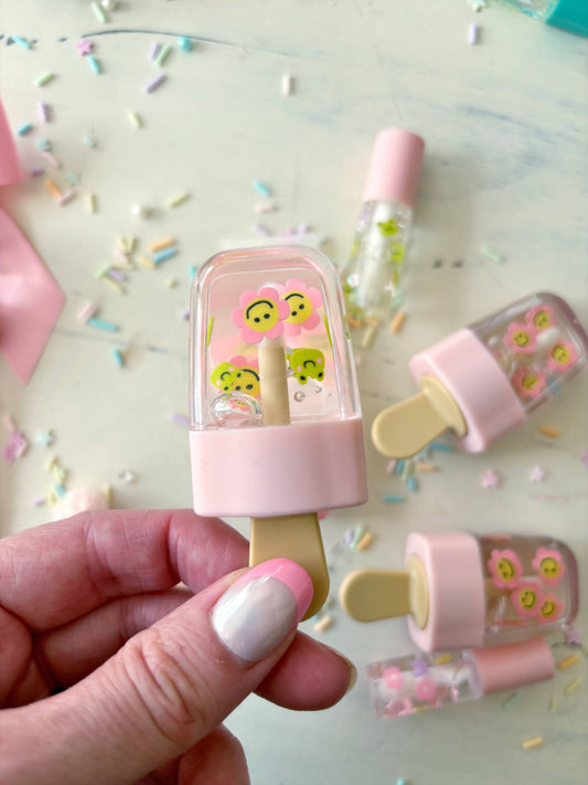 Floral Frog Popsicle Lip Gloss