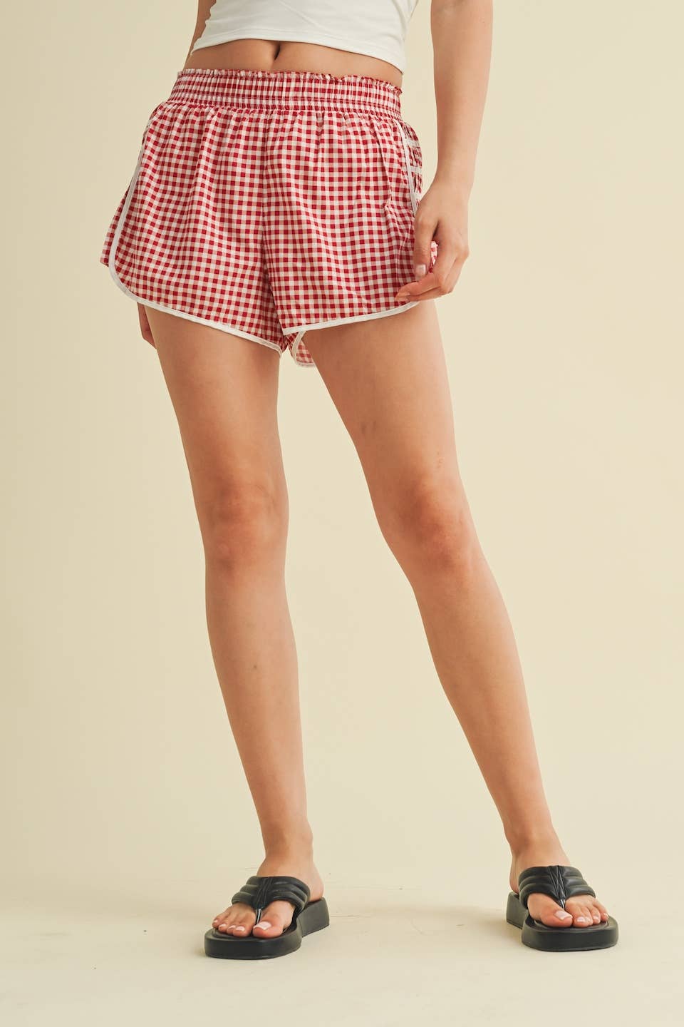 Gingham Print On Point Shorts