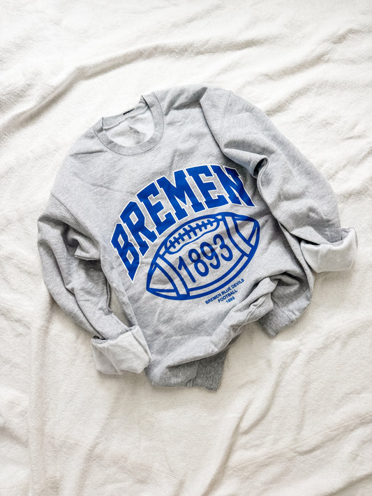 Bremen Blue Devil Grey Football Sweatshirt