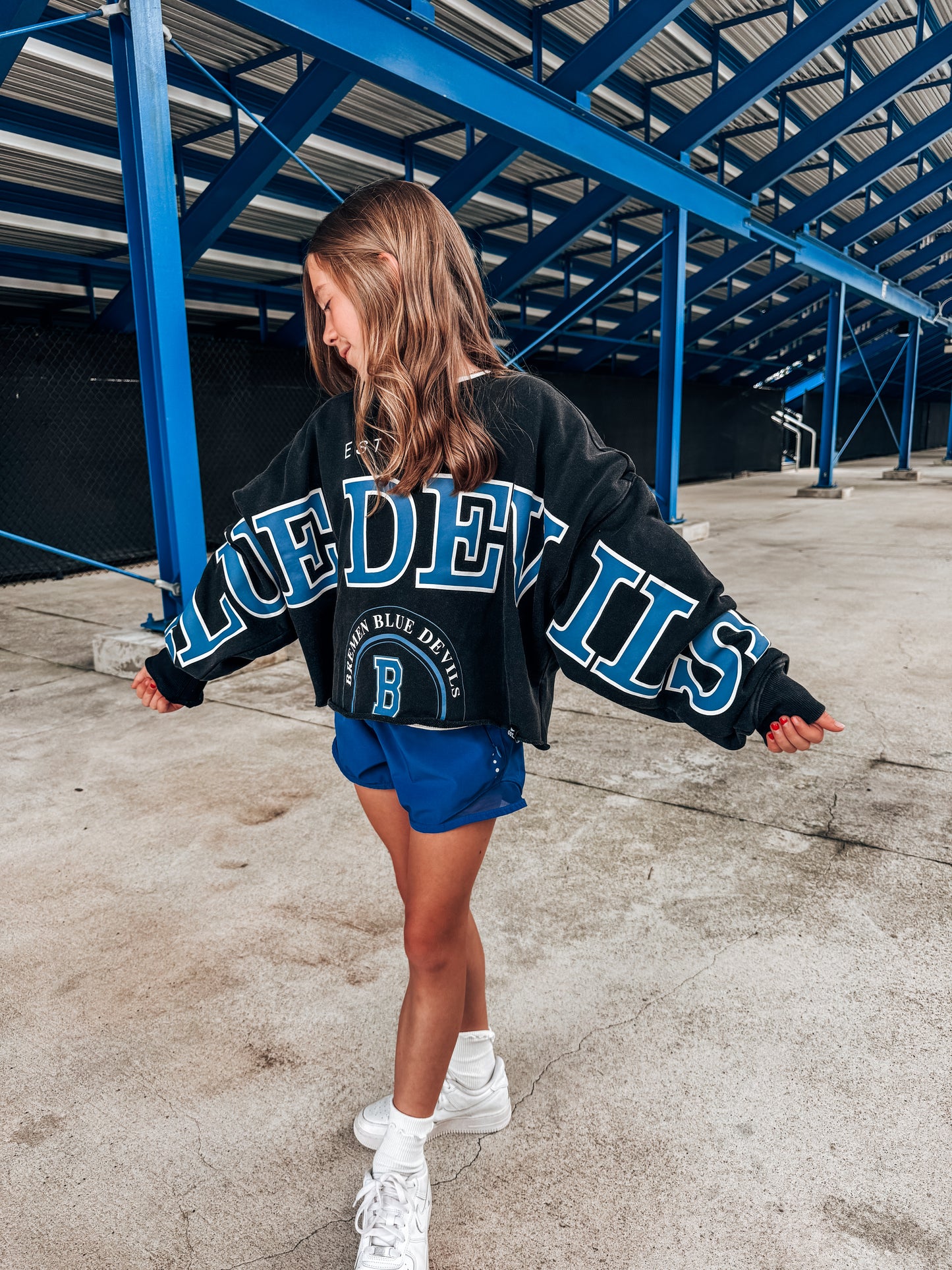 Blue Devils Phipps Split Crop LS