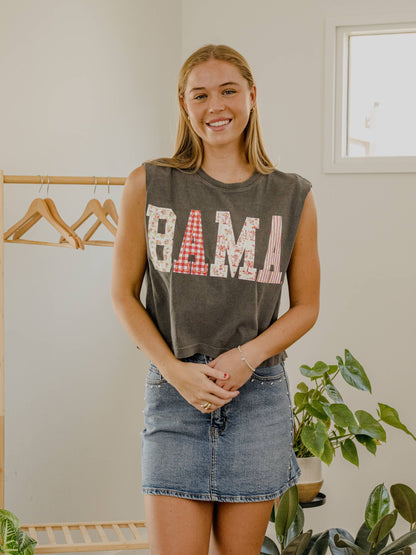 Alabama Crimson Tide Quilted Puff Ink Smoke Tank