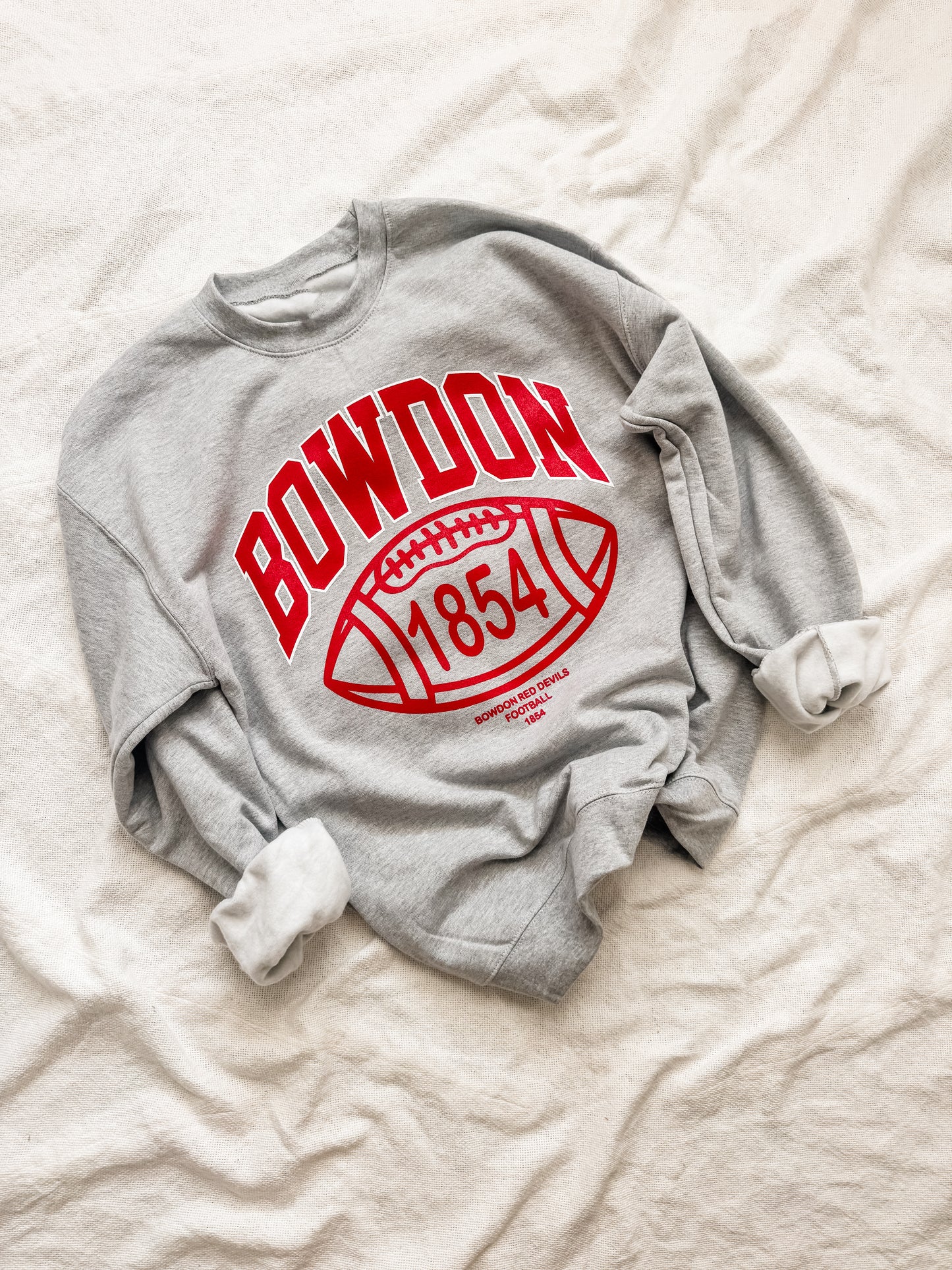 Bowdon Gray Football Sweatshirt