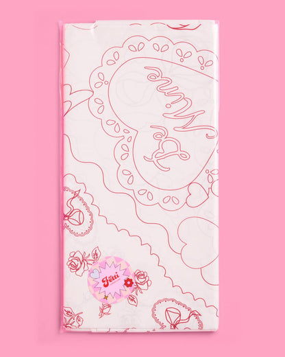 Valentine's Kids Coloring Tablecloth | Vday kids activity
