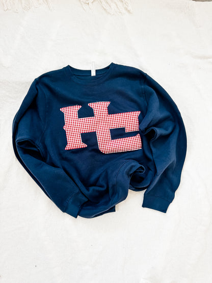 HC gingham sweatshirt