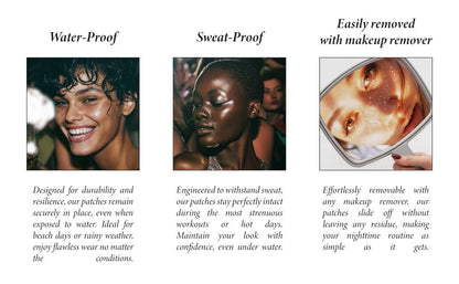 Silver Glitter Freckles Makeup Patches: 6