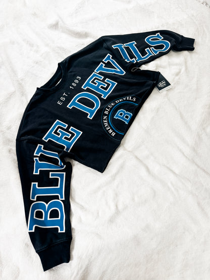 Blue Devils Phipps Split Crop LS