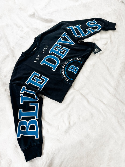 Blue Devils Phipps Split Crop LS