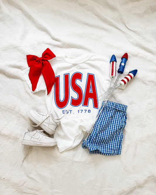 USA white tee