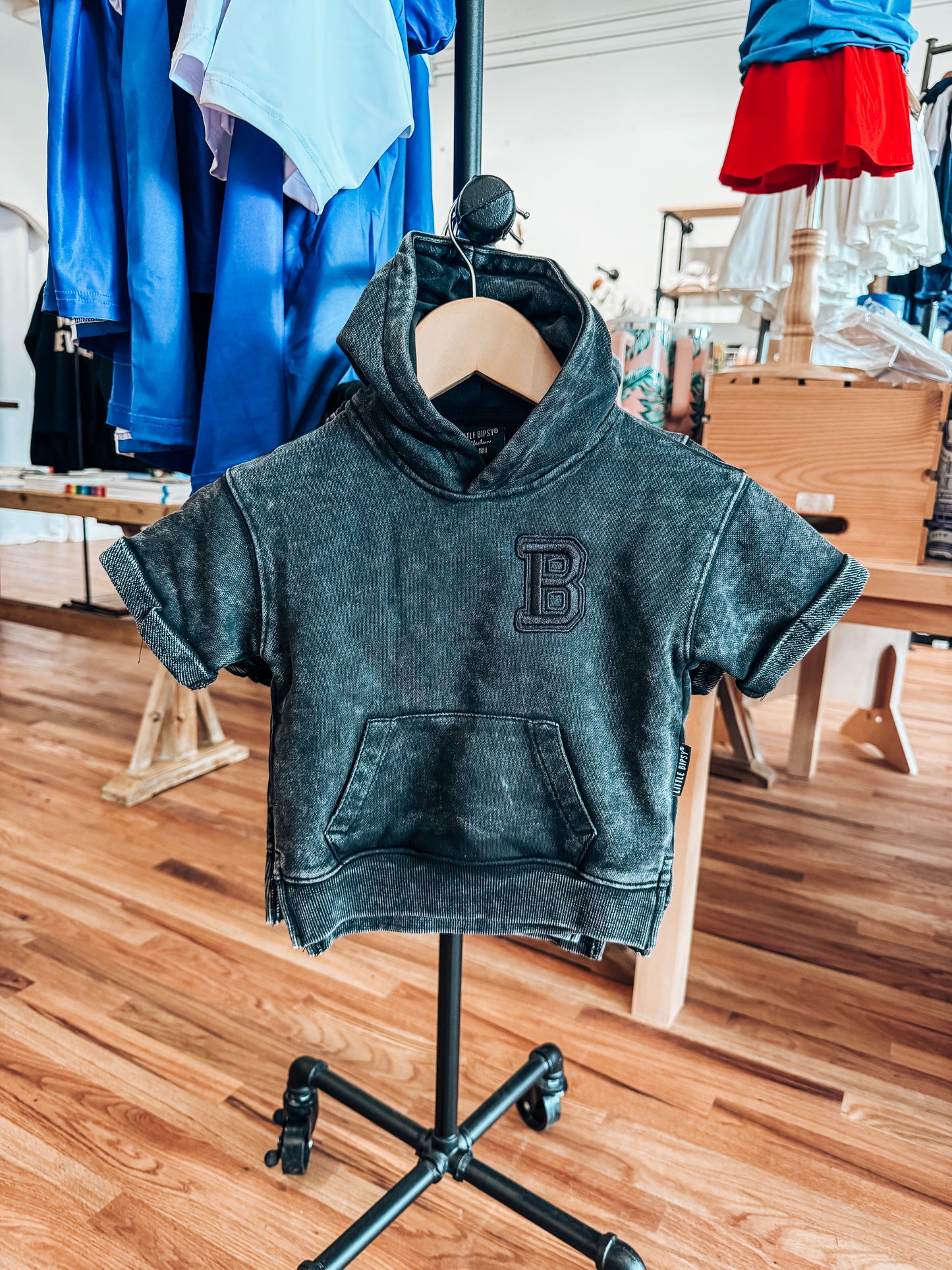 Little Bipsy Black B Hoodie