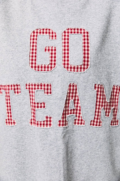 SWEATSHIRTS WITH "GO TEAM" GRAPHIC
