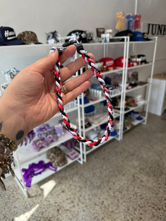 Red Baseball Necklace