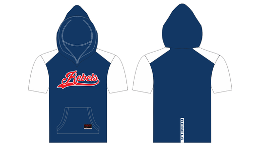 REBELS short sleeve athletic hoodie