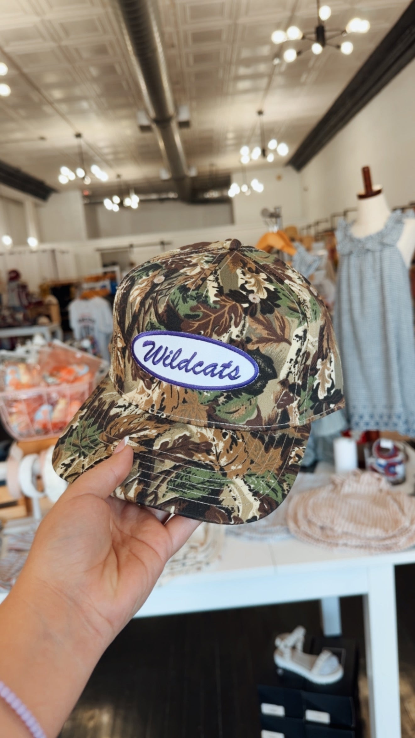 Wildcats Patch Camo Trucker Hat