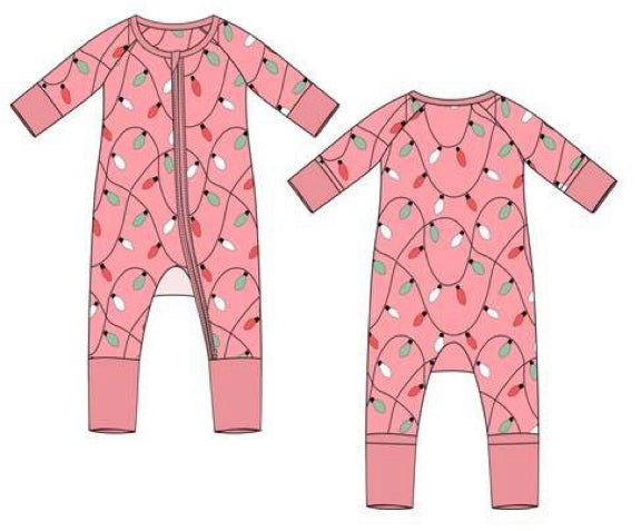 LIGHTS (pink) Pajamas one piece