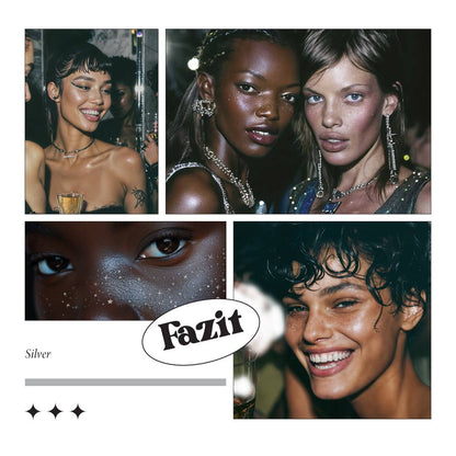 Silver Glitter Freckles Makeup Patches: 6