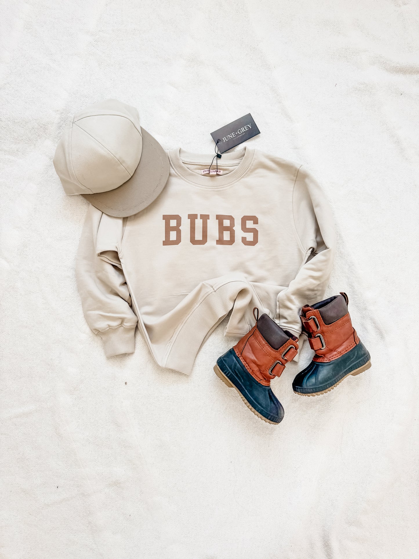 BUBS cream sweatshirt