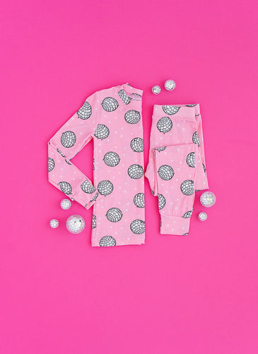 NYE DISCO (PINK) pajamas two piece (9 week preorder)