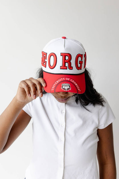 Georgia Phipps Split Hat 5 Panel Canvas Baseball Hat