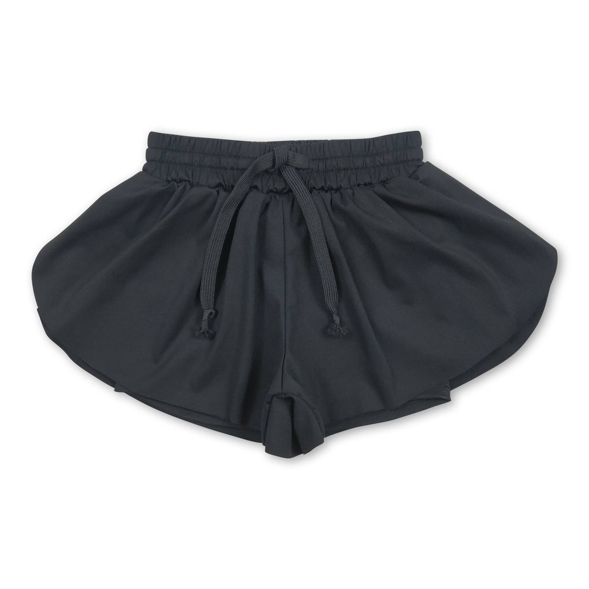 Blue kids girls activewear summer yoga shorts