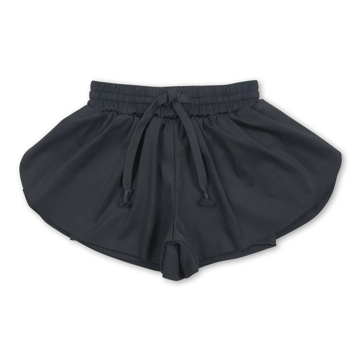 Purple kids girls activewear summer yoga shorts