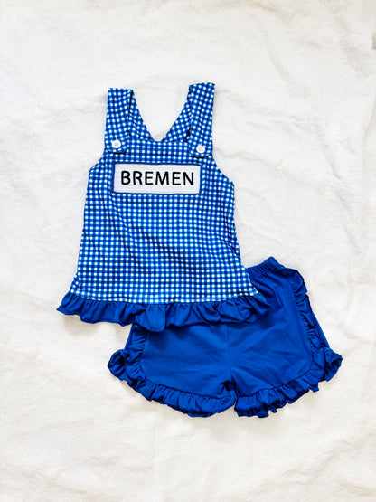 BREMEN criss cross smocked set