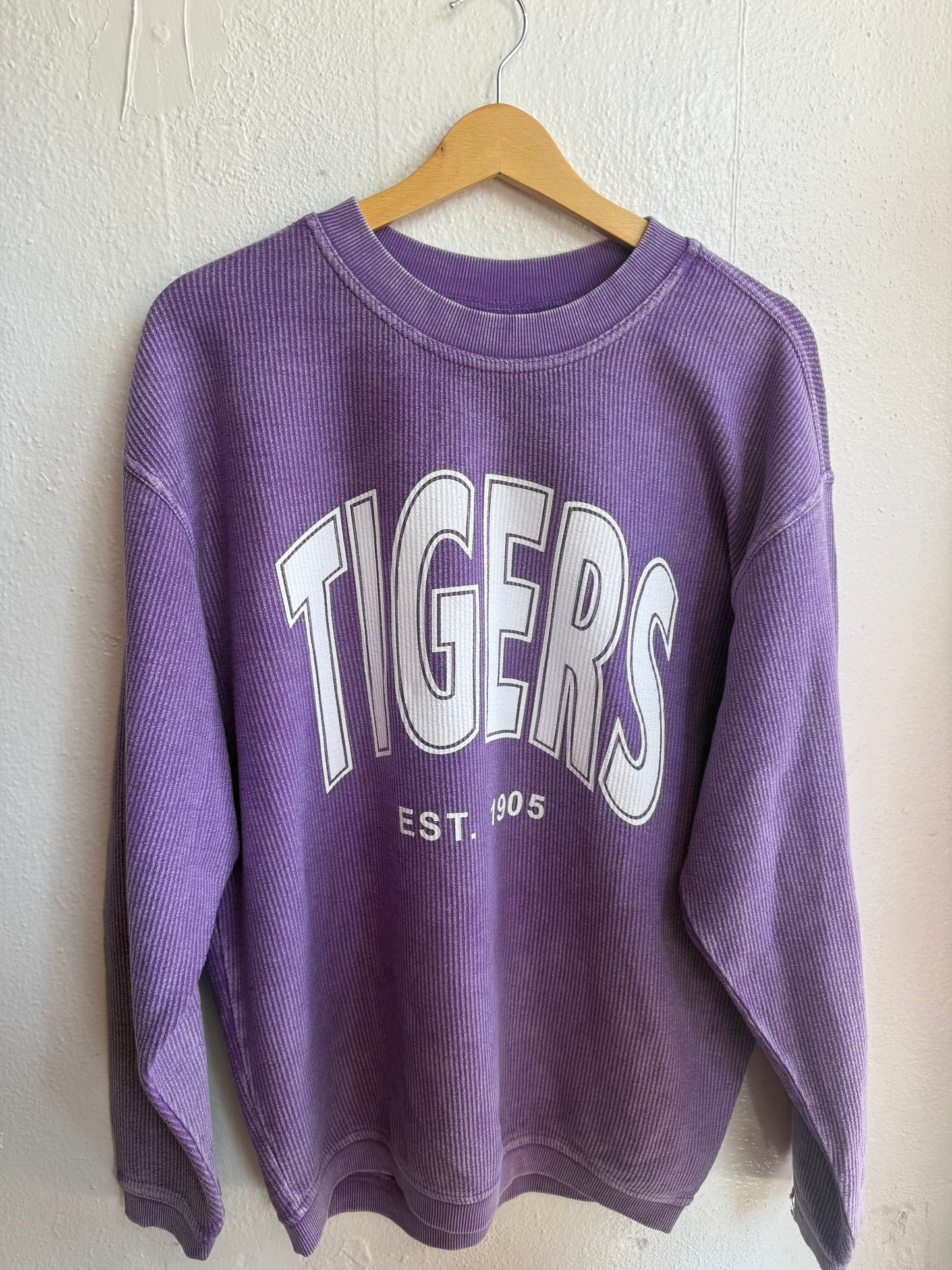 TIGERS corded crew