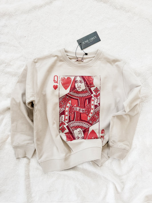 QUEEN OF HEARTS sweatshirt
