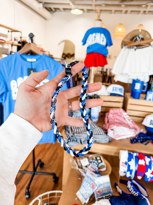 Bremen braided baseball necklace