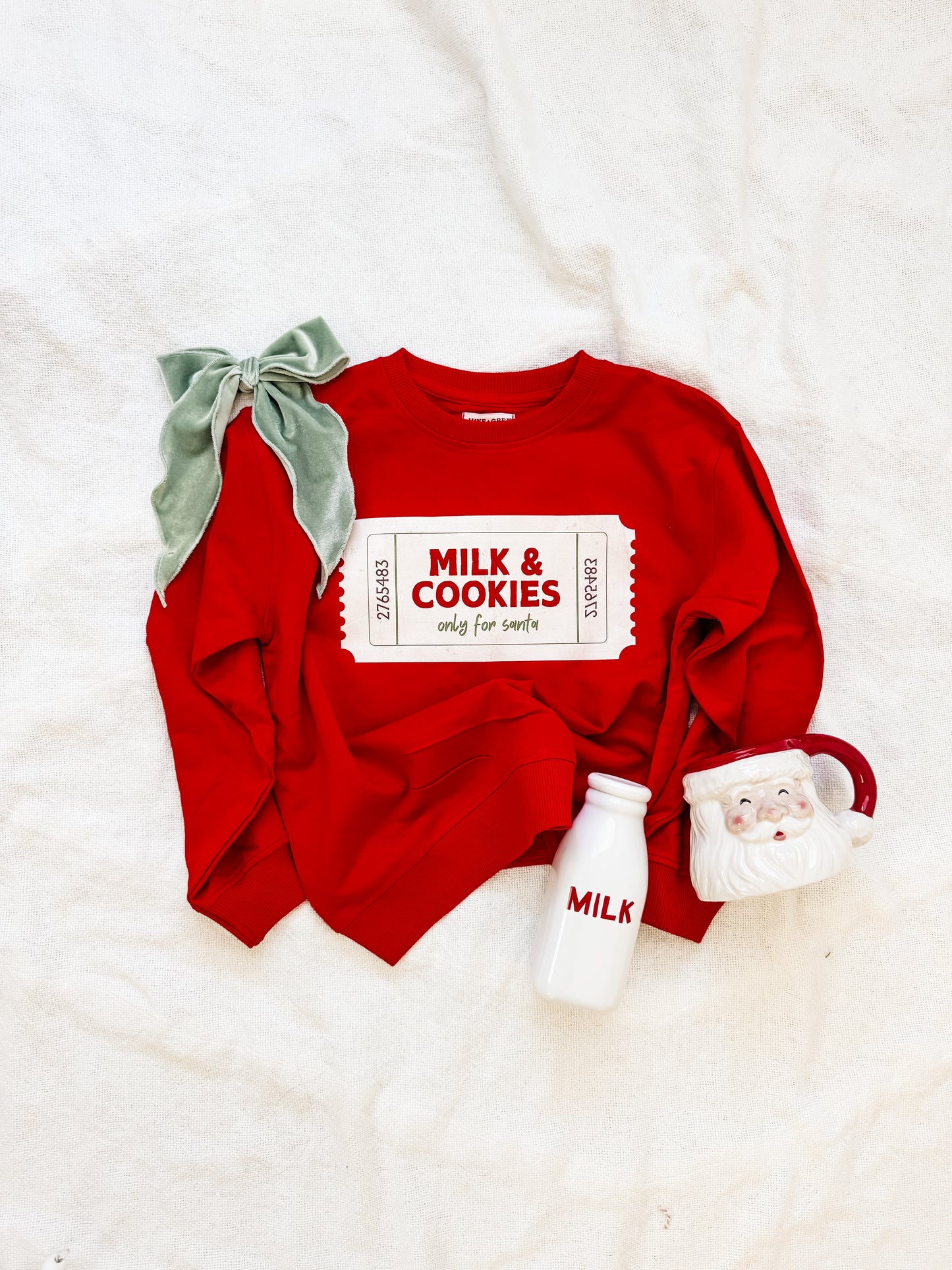 MILK & COOKIE ticket sweatshirt