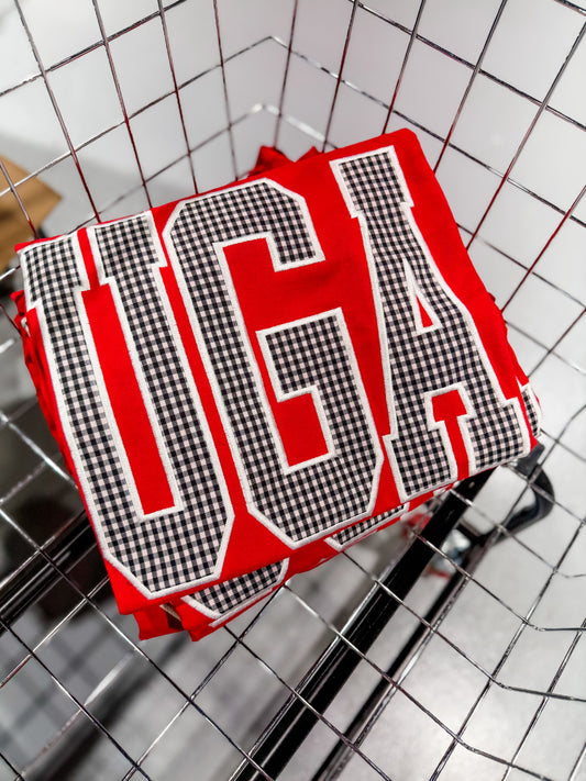 UGA Gingham Tee