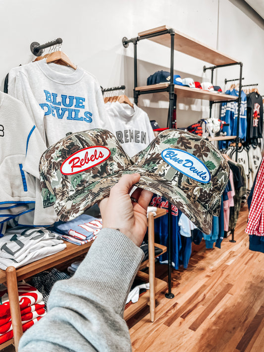 Rebels Patch Camo Trucker Hat