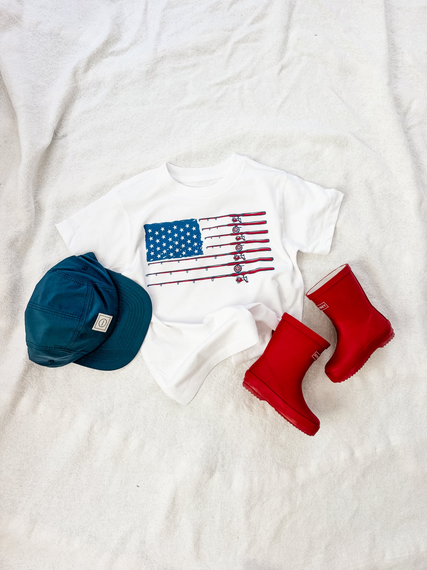 USA fishing tee