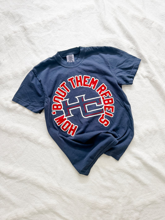 HOW BOUT THEM REBELS (HARALSON COUNTY) Tee