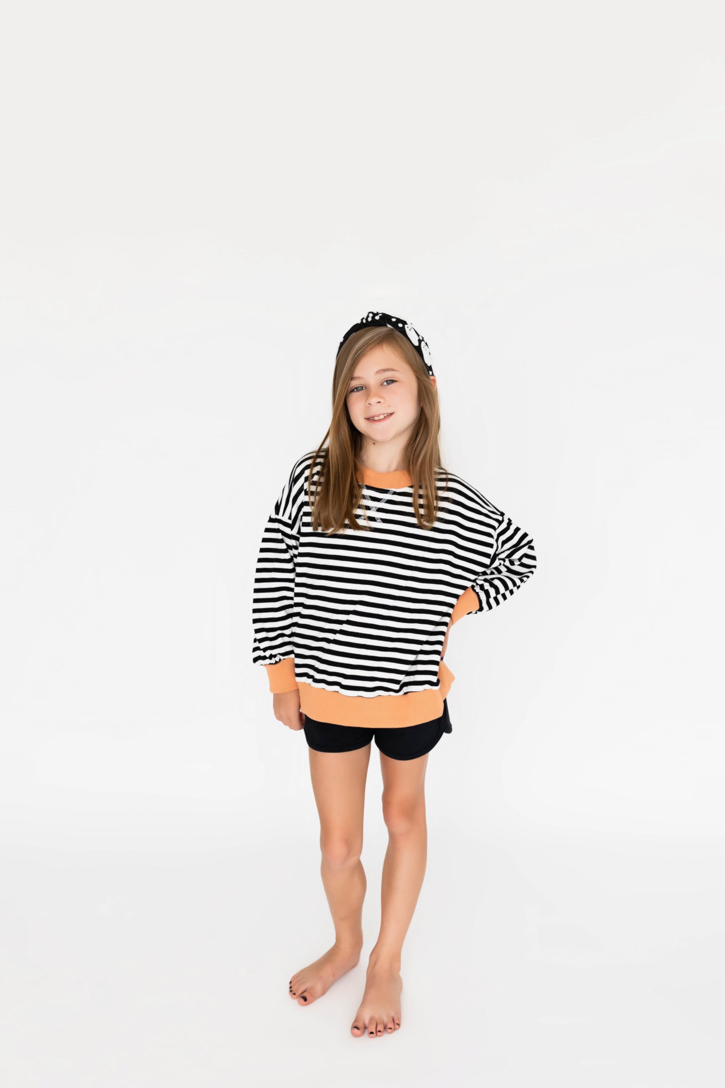 viral stripe halloween sweatshirt