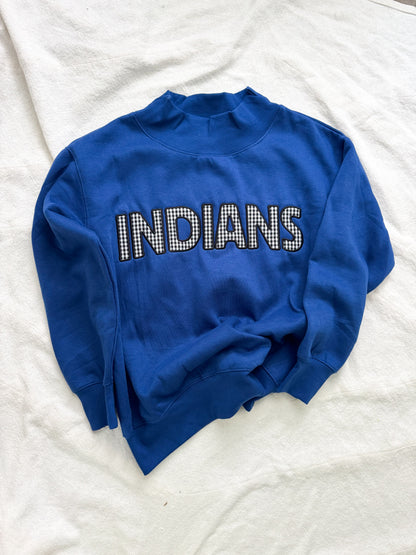 Indians Gingham Mockneck